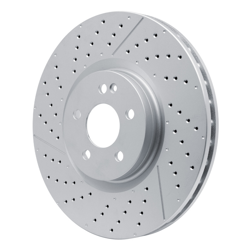 Mercedes-Benz CLA45 AMG Brake Rotor (1) - Front - R1 Concepts - Drilled & Slotted GeoMET - `14-`19